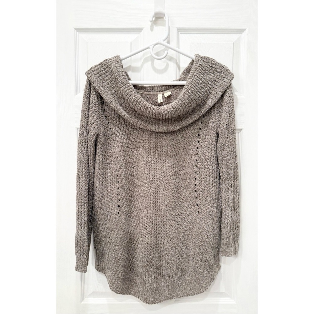 Anthropologie Moth Lucerne Off-The-Shoulder Sweater